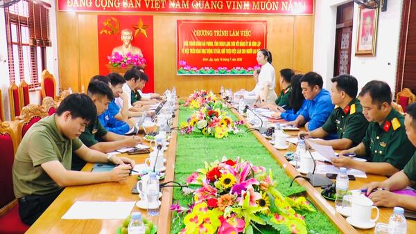 Thành đoàn Hải Phòng, Tỉnh đoàn Lạng Sơn làm việc với các xã khu vực Đình Lập về triển khai hoạt động tư vấn, giới thiệu việc làm cho người lao động