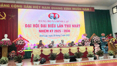 ĐẠI HỘI ĐẠI BIỂU ĐẢNG BỘ XÃ ĐÌNH LẬP LẦN THỨ NHẤT, NHIỆM KỲ 2025-2030