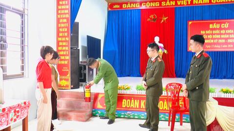 Công an xã Đình Lập chủ động bảo đảm an ninh, trật tự phục vụ bầu cử đại biểu Quốc hội khóa XVI và HĐND các cấp