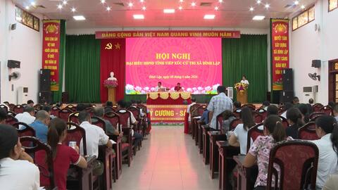 TỔ ĐẠI BIỂU SỐ 06 HỘI ĐỒNG NHÂN DÂN TỈNH TIẾP XÚC CỬ TRI TẠI XÃ ĐÌNH LẬP