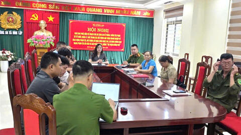 Xã Đình Lập dự hội nghị trực tuyến phát động “Chiến dịch mùa hè số cùng VneID”