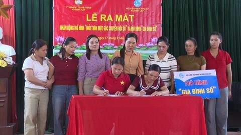 LỄ RA MẮT MÔ HÌNH “MỖI THÔN MỘT GÓC CHUYỂN ĐỔI SỐ” VÀ MÔ HÌNH “GIA ĐÌNH SỐ” TẠI THÔN TÀ HÓN