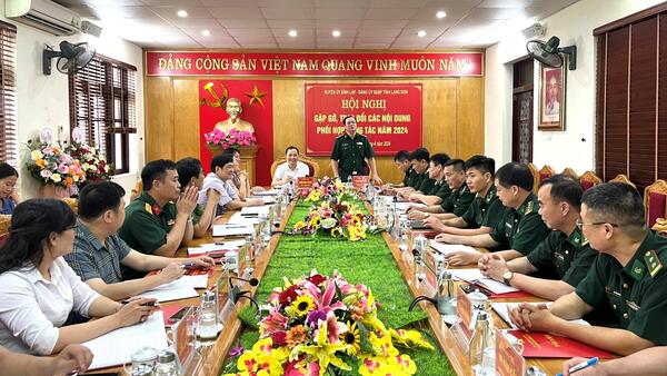 Ban thường vụ Đảng ủy BĐBP tỉnh gặp gỡ làm việc với Thường trực Huyện ủy Đình Lập