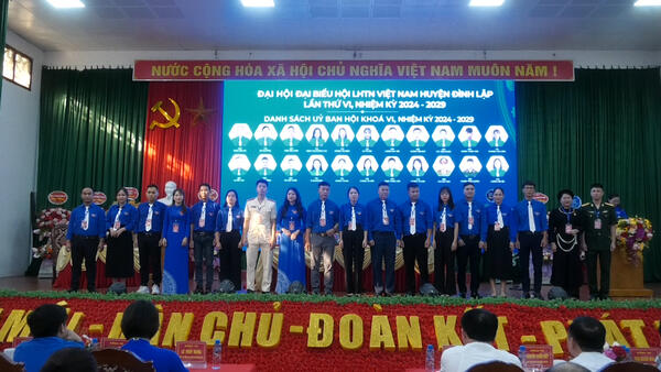 Đại hội đại biểu Hội Liên hiệp thanh niên Việt Nam huyện Đình Lập