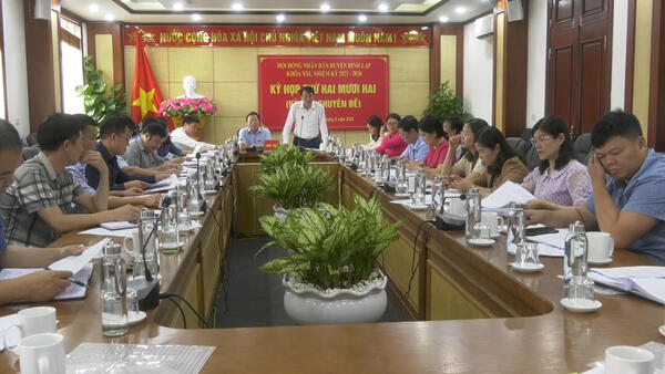 HĐND huyện kỳ họp thứ hai mươi hai, khóa XXI nhiệm kỳ 2021 – 2026