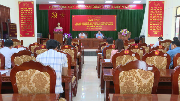 Giao ban đánh giá công tác bồi thường, giải phóng mặt bằng các dự án trên địa bàn huyện