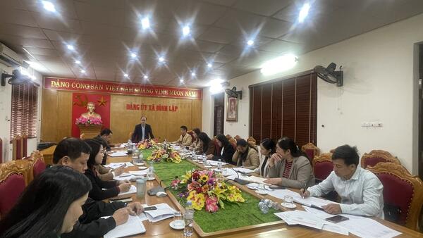 THƯỜNG TRỰC ĐẢNG UỶ TỔ CHỨC HỌP XEM XÉT, THỐNG NHẤT KẾ HOẠCH ĐẦU TƯ CÔNG TRÊN ĐỊA BÀN XÃ ĐÌNH LẬP  GIAI ĐOẠN 2026 – 2030 VÀ NĂM 2026