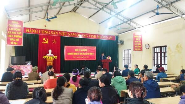 ĐẠI BIỂU HĐND XÃ ĐÌNH LẬP TỔ CHỨC TIẾP XÚC CỬ TRI TẠI CÁC THÔN TRƯỚC KỲ HỌP THỨ TƯ, KHÓA XXI, NHIỆM KỲ 2021-2026