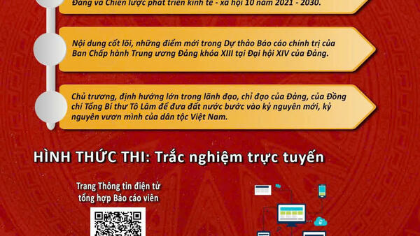 CUỘC THI TRỰC TUYẾN "TÌM HIỂU CÁC KỲ ĐẠI HỘI ĐẢNG TOÀN QUỐC"