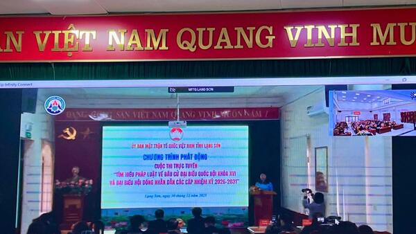 PHÁT ĐỘNG CUỘC THI TRỰC TUYẾN TÌM HIỂU VỀ PHÁP LUẬT BẦU CỬ ĐẠI BIỂU QUỐC HỘI KHOÁ XVI VÀ ĐẠI BIỂU HĐND CÁC CẤP NHIỆM KỲ 2026-2031