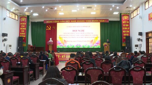 Xã Đình Lập tổng kết công tác thi đua, khen thưởng năm 2025 và phát động phong trào thi đua năm 2026