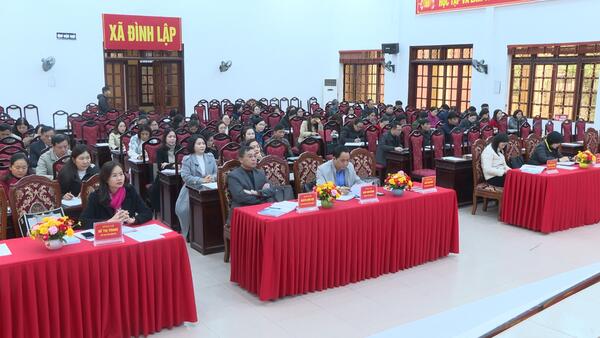 Xã Đình Lập dự hội nghị trực tuyến toàn quốc hướng dẫn nghiệp vụ công tác bầu cử