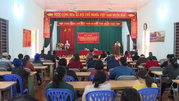 Xã Đình Lập tổ chức Hội nghị lấy ý kiến nhận xét và tín nhiệm của cử tri nơi cư trú đối với người ứng cử đại biểu HĐND các cấp nhiệm kỳ 2026 -2031