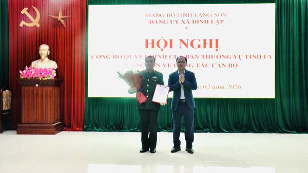 Hội nghị Công bố Quyết định của Ban thường vụ Tỉnh uỷ Lạng Sơn về công tác cán bộ