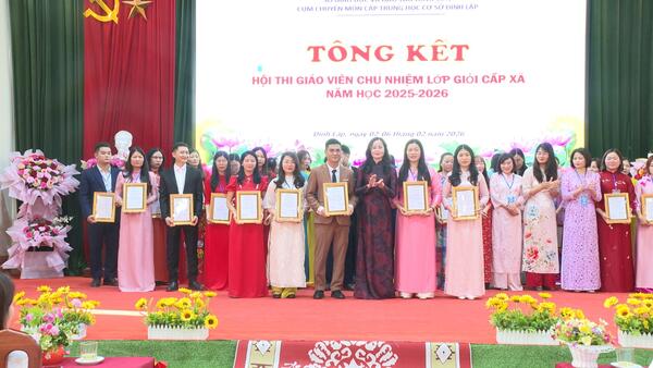 Tổng kết Hội thi Giáo viên chủ nhiệm lớp giỏi cấp xã năm học 2025 – 2026