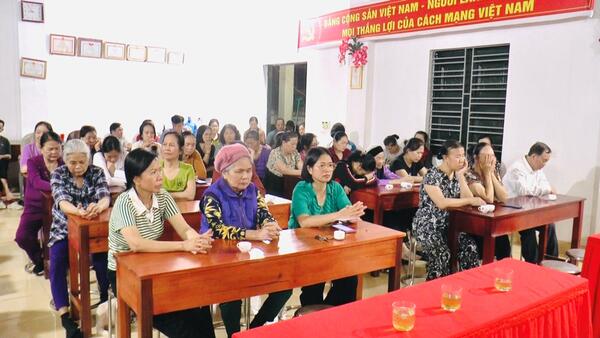 Các ứng cử viên HĐND xã nhiệm kỳ 2026-2031 thuộc đơn vị bầu cử số 03 tiếp xúc với cử tri thôn 1