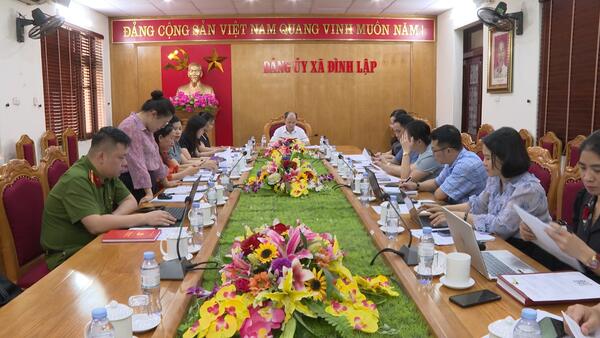 Hội nghị Ban Chỉ đạo về Phát triển khoa học, công nghệ, đổi mới sáng tạo và chuyển đổi số xã Đình Lập