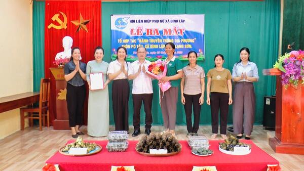 Đình Lập ra mắt Tổ hợp tác “Bánh truyền thống địa phương” tại thôn Pò Tấu