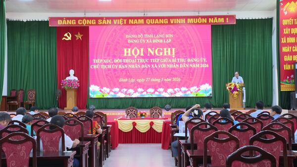 Hội nghị tiếp xúc, đối thoại trực tiếp giữa Bí thư Đảng uỷ, Chủ tịch UBND xã với Nhân dân năm 2026