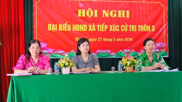 Tổ đại biểu số 01 HĐND xã Đình Lập, nhiệm kỳ 2026-2031 tiếp xúc cử tri trước kỳ họp thường lệ giữa năm 2026