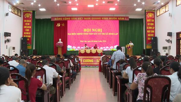 TỔ ĐẠI BIỂU SỐ 06 HỘI ĐỒNG NHÂN DÂN TỈNH TIẾP XÚC CỬ TRI TẠI XÃ ĐÌNH LẬP