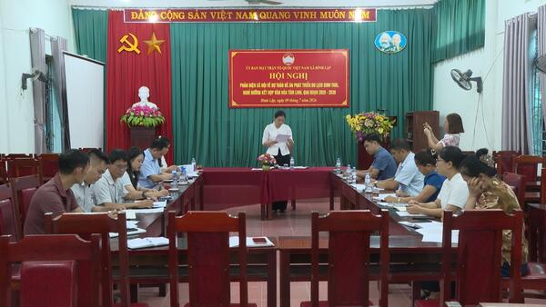 UỶ BAN MTTQ VIỆT NAM XÃ TỔ CHỨC HỘI NGHỊ PHẢN BIỆN XÃ HỘI ĐỐI VỚI DỰ THẢO ĐỀ ÁN PHÁT TRIỂN DU LỊCH SINH THÁI, NGHỈ DƯỠNG KẾT HỢP VĂN HOÁ TÂM LINH, GIAI ĐOẠN 2026-2030