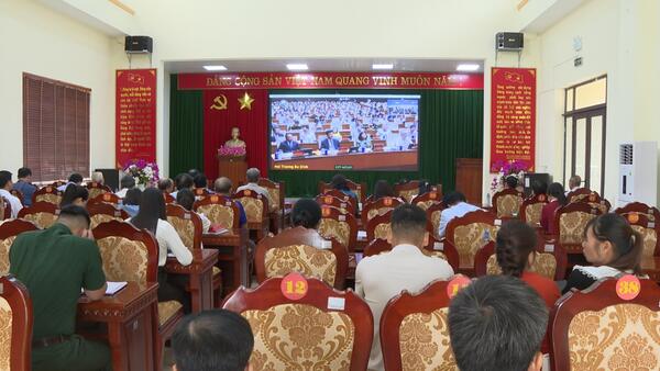 XÃ ĐÌNH LẬP DỰ HỘI NGHỊ TRỰC TUYẾN TOÀN QUỐC NGHIÊN CỨU, HỌC TẬP, QUÁN TRIỆT VÀ TRIỂN KHAI THỰC HIỆN NGHỊ QUYẾT HỘI NGHỊ LẦN THỨ BA BAN CHẤP HÀNH TRUNG ƯƠNG ĐẢNG KHOÁ XIV