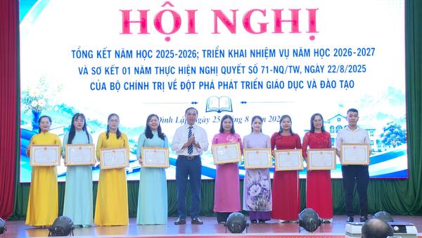 HỘI NGHỊ TỔNG KẾT NĂM HỌC 2025-2026, TRIỂN KHAI NHIỆM VỤ NĂM HỌC 2026-2027 VÀ SƠ KẾT 01 NĂM THỰC HIỆN NGHỊ QUYẾT SỐ 71-NQ/TW