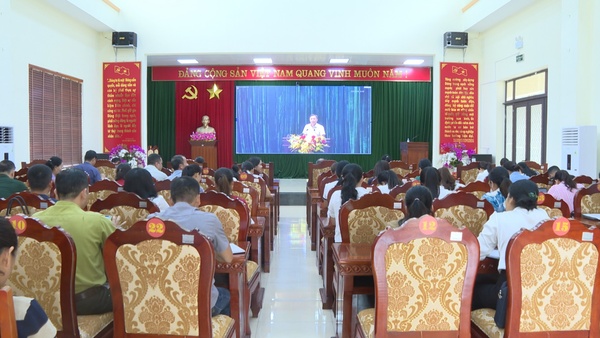 Hội nghị trực tuyến cấp tỉnh nghiên cứu, quán triệt, triển khai thực hiện Nghị quyết Hội nghị lần thứ 4 BCH Trung ương Đảng khóa XIV